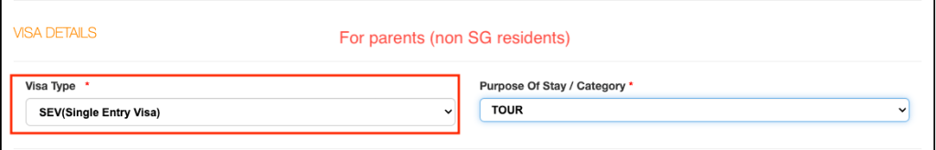 Notification of Electronic Visit Pass from ICA Singapore