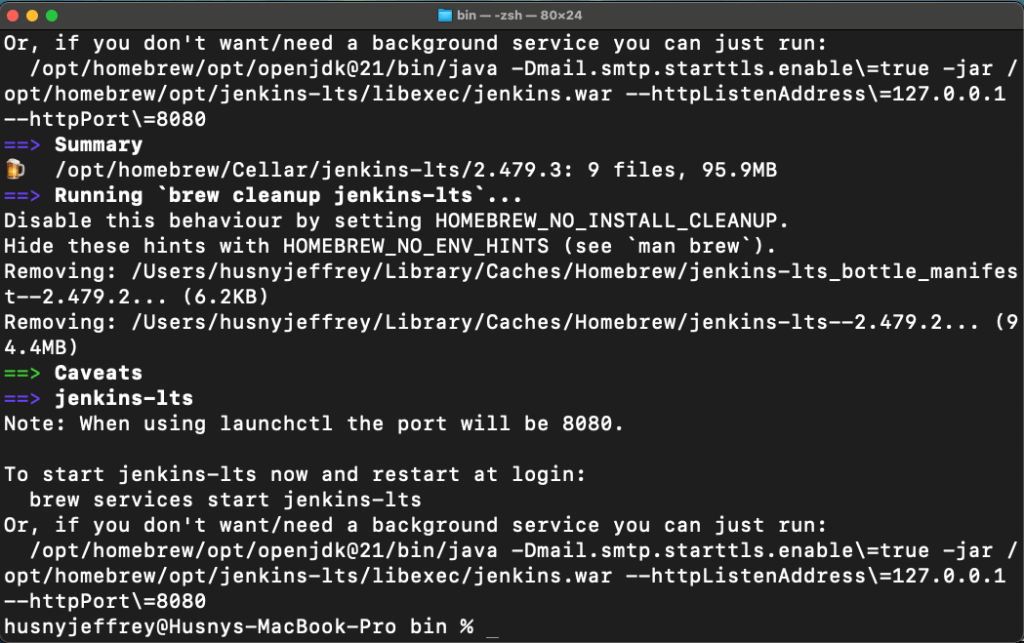 Install Jenkins Using Homebrew
