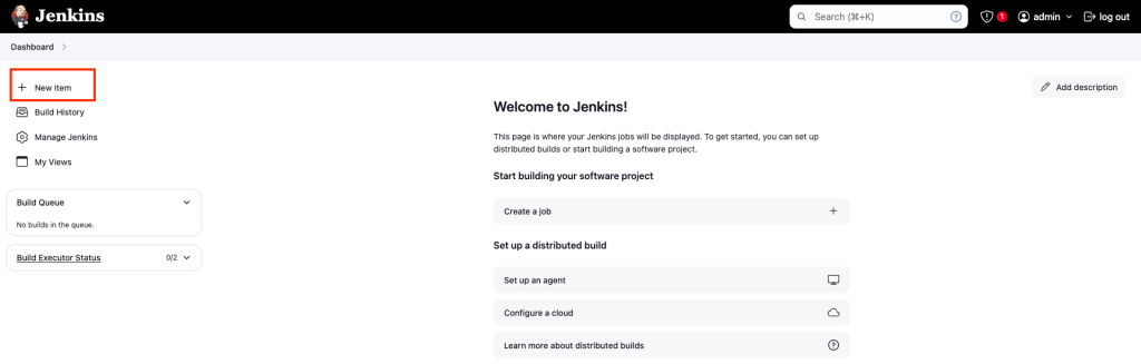 Step 02: Create A New Project in Jenkins