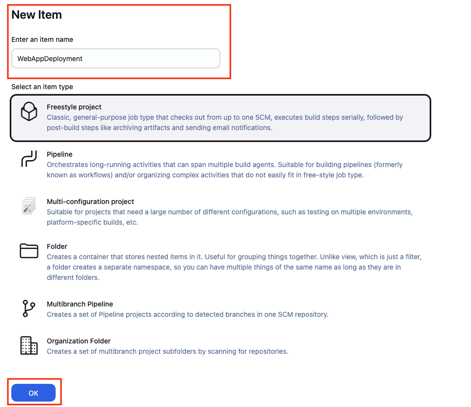 Step 02: Create A New Project in Jenkins (2)