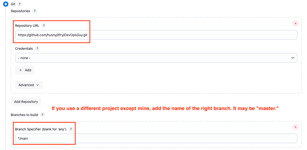 Step 02: Create A New Project in Jenkins (3)