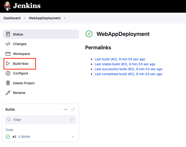 Step 06: Build the Jenkins Job (2)