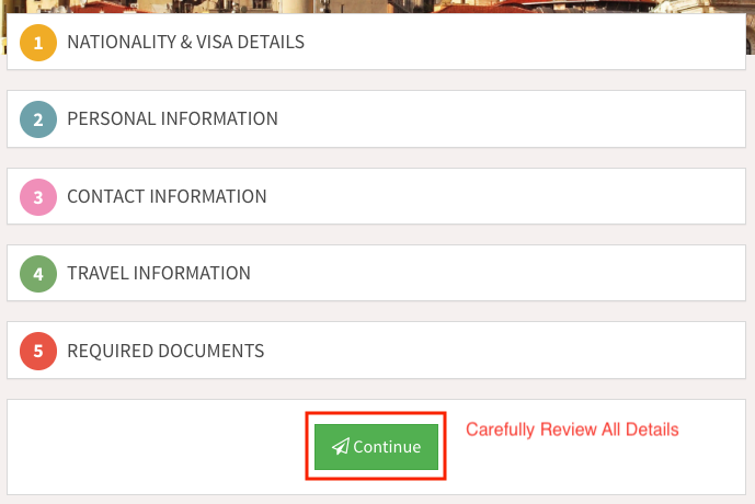 Step 06: Carefully Review All Details and Continue